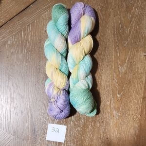 2- Hanks Of Merino Wool. 100gm Each Total 200gm Dk Wt